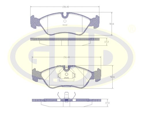 Brake Pad Set, disc brake (GBP028620)