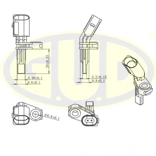 Sensor, wheel speed (GABS01020)