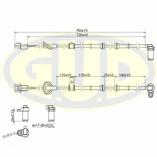 Sensor, wheel speed (GABS02130)