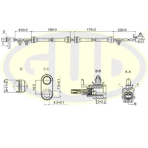 Sensor, wheel speed (GABS02424)