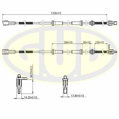 Sensor, wheel speed (GABS01853)