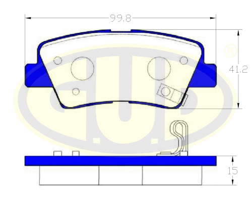 Brake Pad Set, disc brake (GBP136202)