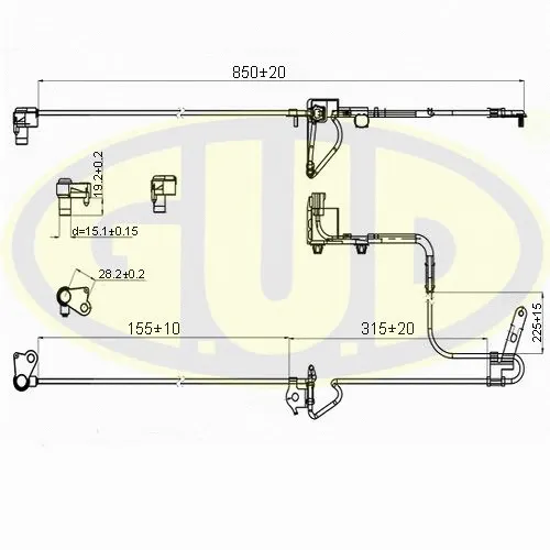 Sensor, wheel speed (GABS02002)