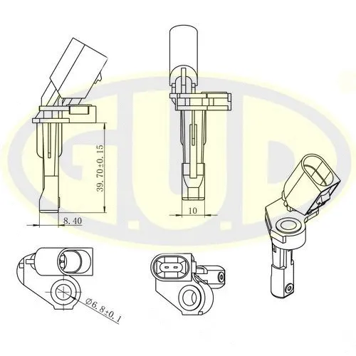 Sensor, wheel speed (GABS01028)