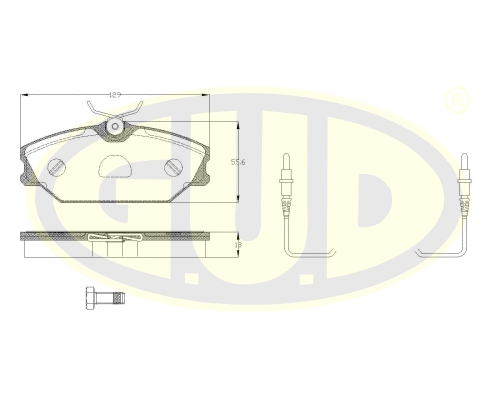 Brake Pad Set, disc brake (GBP880139)