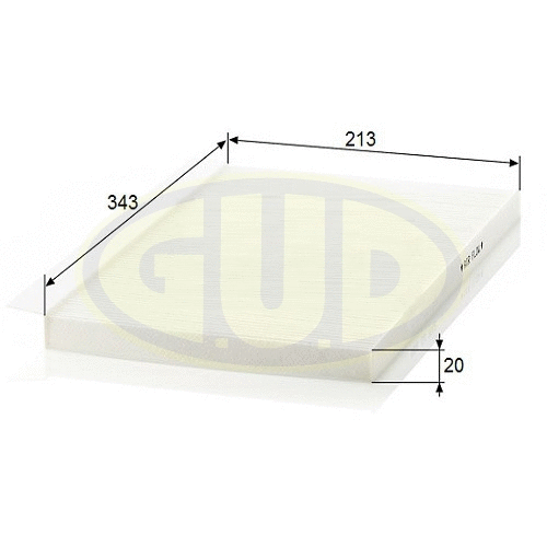 Filter, cabin air (GCF3562)