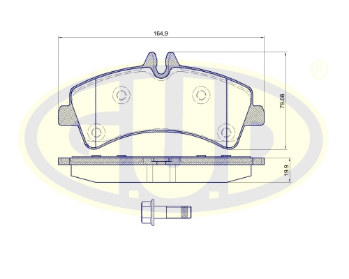 Brake Pad Set, disc brake (GBP880165)