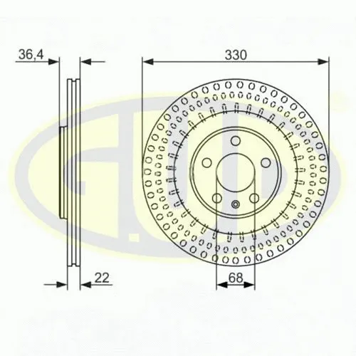 Brake Disc (GDB122272)