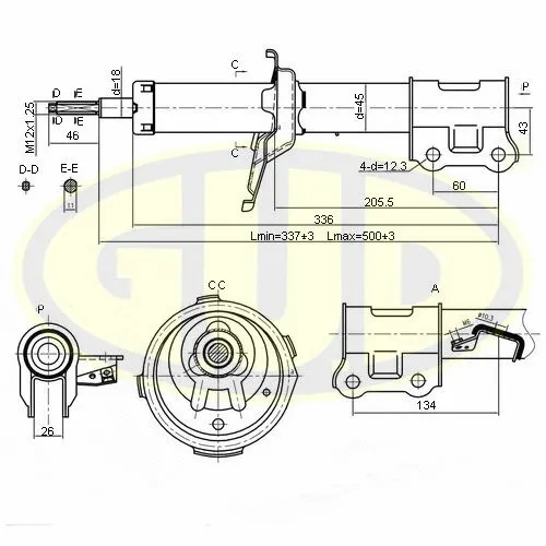 Shock Absorber (GSA332500)
