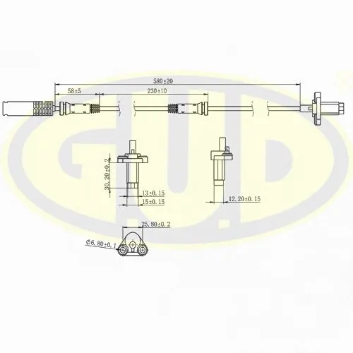 Sensor, wheel speed (GABS01203)