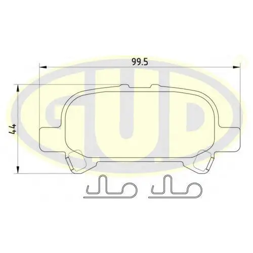 Brake Pad Set, disc brake (GBP880181)