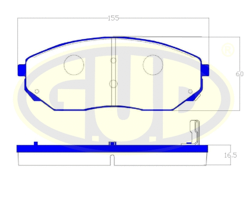Brake Pad Set, disc brake (GBP104102)