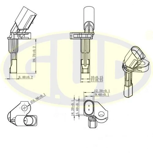 Sensor, wheel speed (GABS01027)