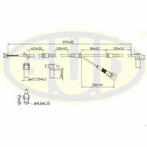Sensor, wheel speed (GABS01037)