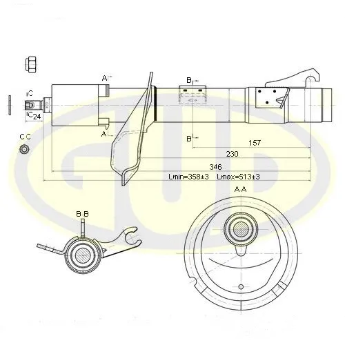 Shock Absorber (GSA333709)