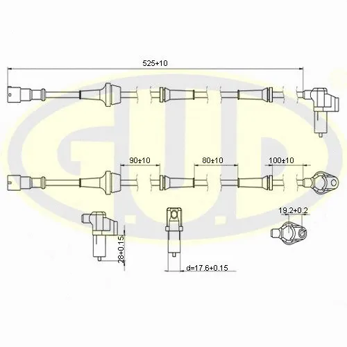 Sensor, wheel speed (GABS01006)