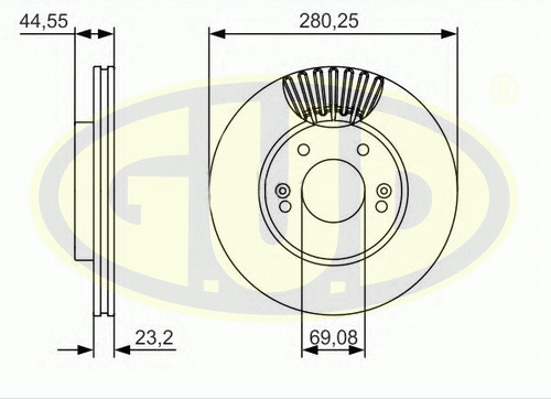 Brake Disc (GDB123118)
