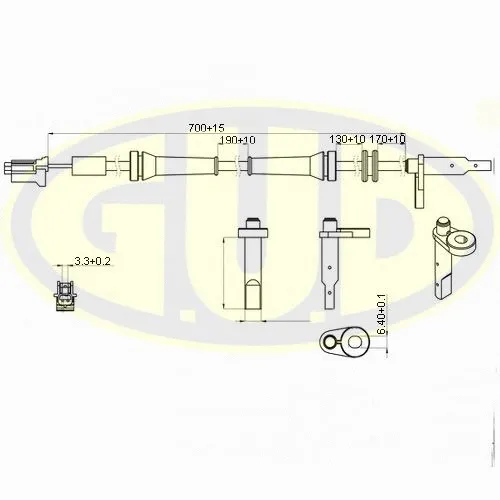 Sensor, wheel speed (GABS02423)