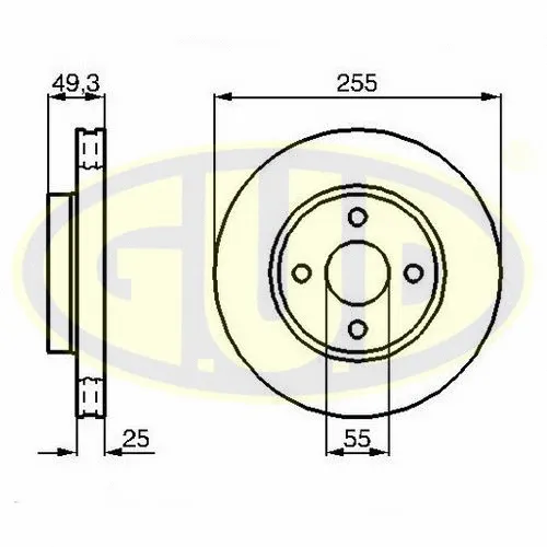Brake Disc (GDB125155)