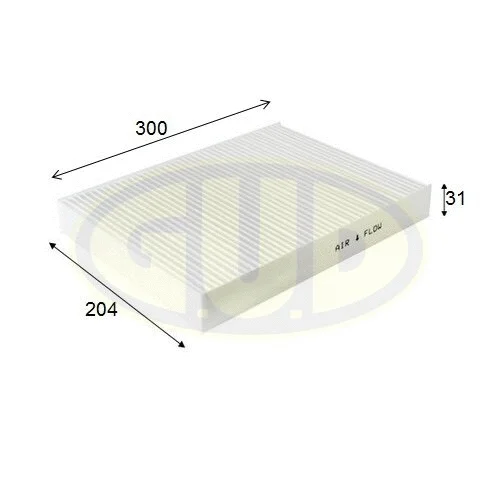 Filter, cabin air (GCF3037)
