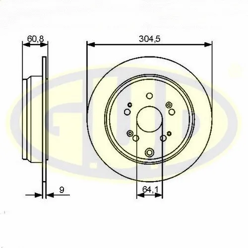 Brake Disc (GDB109151)