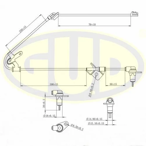 Sensor, wheel speed (GABS02012)