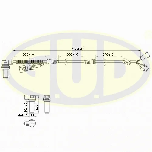 Sensor, wheel speed (GABS01011)