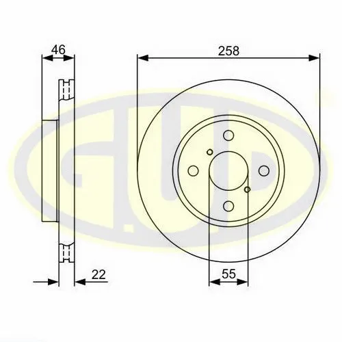 Brake Disc (GDB122240)