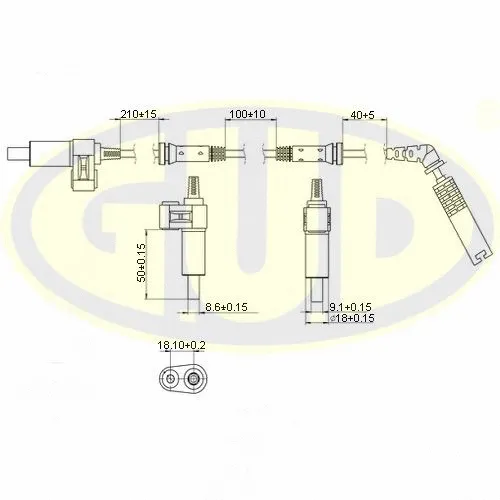 Sensor, wheel speed (GABS01210)