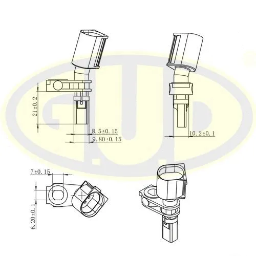 Sensor, wheel speed (GABS01033)