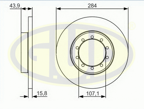 Brake Disc (GDB116134)