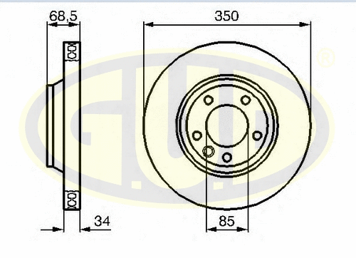 Brake Disc (GDB134123)