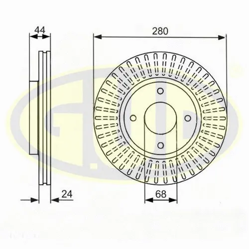 Brake Disc (GDB124238)