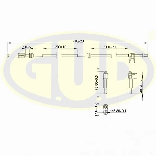 Sensor, wheel speed (GABS01201)