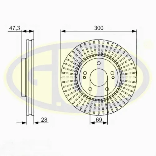 Brake Disc (GDB128256)