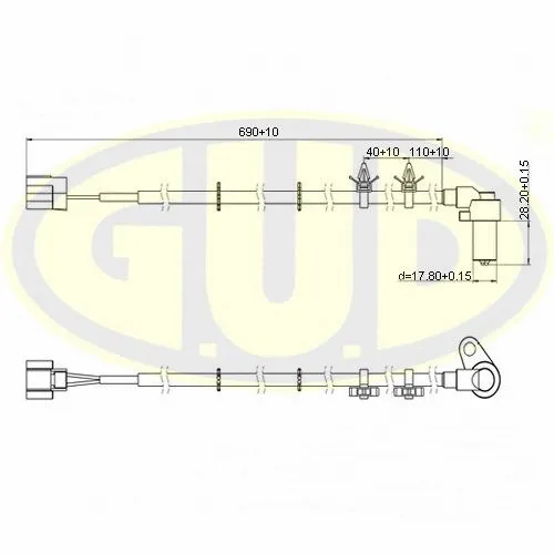 Sensor, wheel speed (GABS02604)