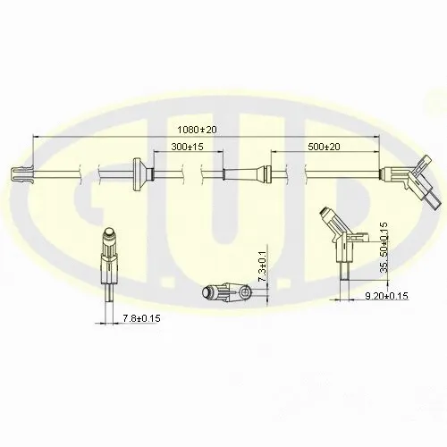 Sensor, wheel speed (GABS01022)