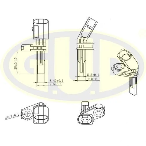 Sensor, wheel speed (GABS01101)
