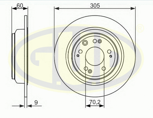Brake Disc (GDB803179)