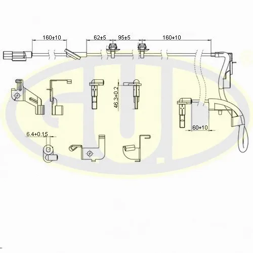 Sensor, wheel speed (GABS02620)