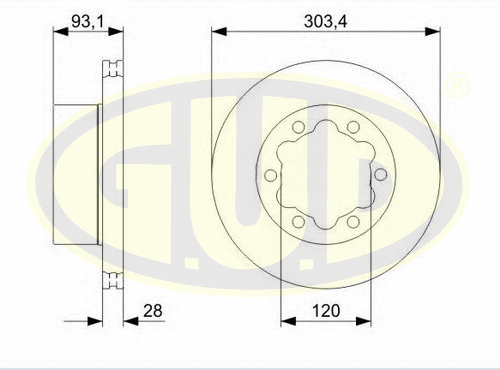 Brake Disc (GDB128202)