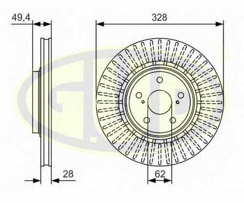 Brake Disc (GDB343289)