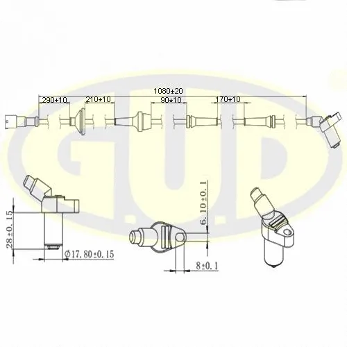 Sensor, wheel speed (GABS01001)
