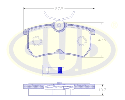 Brake Pad Set, disc brake (GBP880175)