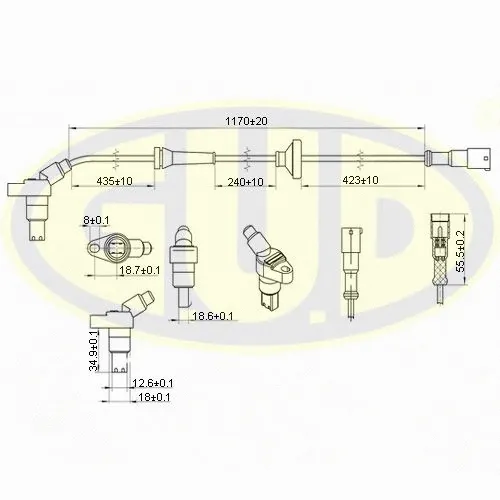 Sensor, wheel speed (GABS01002)