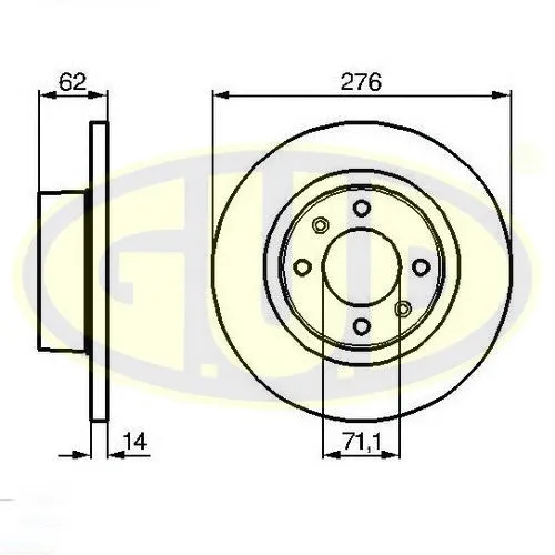 Brake Disc (GDB114112)