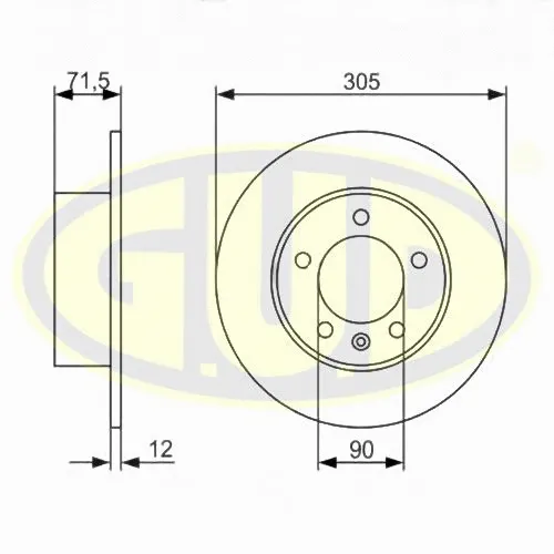 Brake Disc (GDB112191)