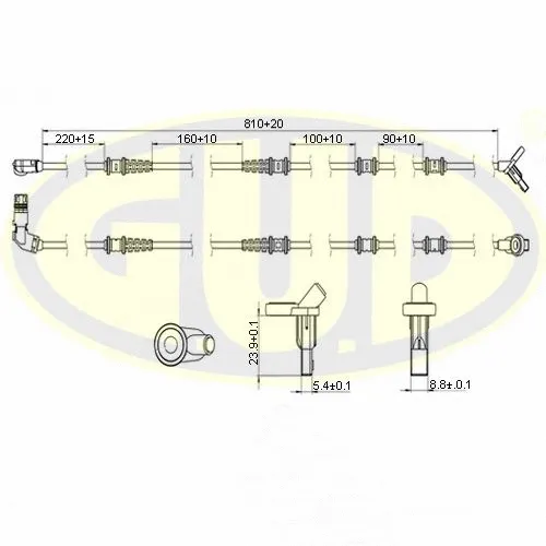Sensor, wheel speed (GABS01319)