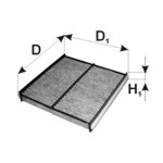 Filter, cabin air (WA61435)