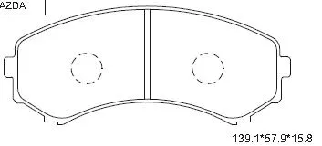 Brake Pad Set, disc brake (KD3792)